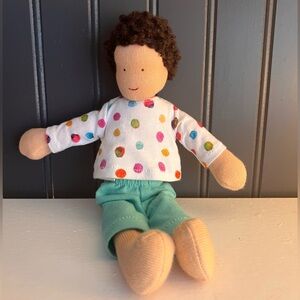 LOVEVERY Baby Avery Plush Doll 9“ Montessori Organic Cotton - Like New